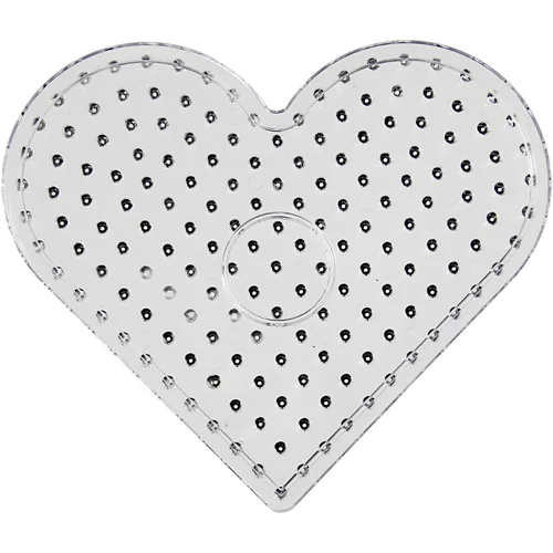 Creativ Company Bügelperlen Platten JUMBO Herz Transparent - Produkttyp: Steckplatten Jumbo - Detailfarbe: Transparent - Bio: Nein - Set: Ja