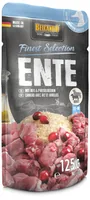 Belcando Nassfutter Finest Selection Ente, 125g - Tierbedürfnis: Appetit anregend - Geschmacksrichtung: Geflügel - Zertifikate: Keine Zertifizierung - Fleischsorte: Ente - Packungsgrösse: 125 g - Futtereigenschaft: Ohne künstliche Zusätze - Hoher Fleischa
