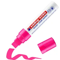 edding Kreidemarker 4090 Neonpink - Strichstärke: 4 mm - Verpackungseinheit: 1 Stück - Oberfläche: Glas - Kreidetafel - Set: Nein - Detailfarbe: Neonpink - Eigenschaft-Stift: Lichtbeständig
