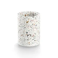 Zeller Present Zahnputzbecher Terrazzo 8.2 cm x 11 cm, Mehrfarbig - Detailfarbe: Mehrfarbig - Detailmaterial: Zement - Grundmaterial: Zement