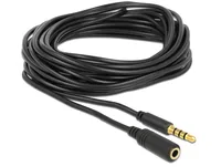 DELOCK Klinkeverl. 3,5mm -> 3,5mm StBu 5.00m 4Pin schwar