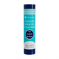 Silhouette Vinylfolie Glossy 22.9 cm Navy - Geeignet für Drucker: Nein - Detailfarbe: Dunkelblau - Aussenanwendung: Ja - Selbstklebend: Ja - Aufbügelbar: Nein - Folientyp: Vinylfolie