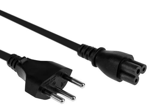 FURBER.power Netzkabel C5-T12 3.0 m Schwarz - Anzahl Leiter: 3 - Detailfarbe: Schwarz - Kinderschutz: Ja - Steckereigenschaften: Angespritzt - Steckertyp Ausgang: C5 - Leiterquerschnitt: 0.75 mm²