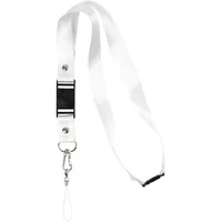 Creativ Company Schlüsselband 53 cm x 2 cm 5 Stück, Weiss - Material: Baumwolle - Detailfarbe: Weiss - Textil-Art: Schlüsselband