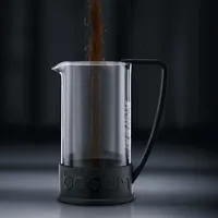 Bodum Kaffeebereiter Brazil Schwarz, 0.35 l - Materialtyp: Kunststoff - Material: Borosilikatglas - Kunststoff - Zubereitungssystem: Kanne - Anzahl Tassen: 3 × - Spülmaschinenfest: Ja - Fassungsvermögen: 0.35 l