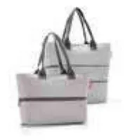 Reisenthel Tasche Shopper e1 Herringbone grey - Breite: 50 cm - Detailfarbe: Hellgrau - Material: Polyester - Höhe: 35 cm - 26.5 cm - Länge: 16.5 cm