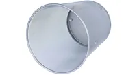 WEDO Papierkorb Office Silber - Fassungsvermögen: 18 l - Höhe: 35 cm - Anzahl Behälter: 1 - Material: Metall - Detailfarbe: Silber - Form: Rund