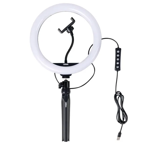 Dörr Videoleuchte Vlogging Kit VL-26 RGB - Farbtemperatur Kelvin: 3000 bis 6000 K - Lichtfarbe: Kaltweiss/Tageslichtweiss (KW) - Farbe: Schwarz