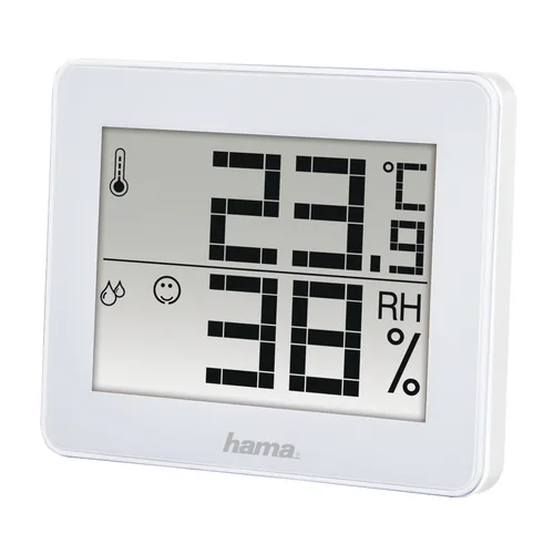 HAMA Thermo-/Hygrometer 186360 TH-130 weiss