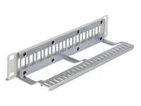 DELOCK 10"" Keystone Patchpanel 12 Port Entl.schiene 1HE grau