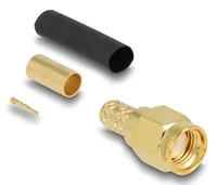 DELOCK SMA Stecker zum Crimpen LMR200 mit schrumpfschlauch