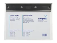 Simplex Dokumentenhalter Platfix A5 quer Schwarz - Typ: Schreibplatte - Medienformat: A5 - Detailfarbe: Schwarz