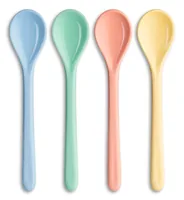 Koziol Löffel NORA S 4er Set - Produkttyp: Müslilöffel - Eislöffel - Material: Biozirkulärer Kunststoff - Griffmaterial: Biokunststoff - Spülmaschinenfest: Ja - Verpackungseinheit: 4 Stück - Detailfarbe: Mehrfarbig
