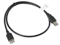 Lanberg CA-USBE-10CC-0007-BK USB cable USB 2.0 0.7 m USB A Black