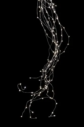 STT LED Lichterkette Angel Hair Bouquet, 2.5 m, 600 LEDs, Silber - Betriebsart: Netzbetrieb - Fernbedienung: Nein - Aussenanwendung: Ja - Lichtfarbe: Warmweiss (WW) - Timerfunktion: Nein - Länge: 250 cm