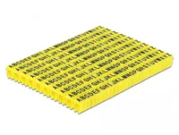 Delock Kabelkennzeichnung Clips A-Z  gelb, 10x 26 Stück - Produkttyp: Kabelbeschriftung - Ausstattung Kabelmanagement: Befestigungsclip - Verpackungseinheit: 26 Stück - Material: PVC - Detailfarbe: Gelb