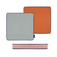 Remember Sitzkissen Peanut 40 x 40 cm, Grau/Orange/Rosa - Breite: 40 cm - Detailfarbe: Rosa - Orange - Grau - Eigenschaften: Keine Eigenschaft - Zertifikate: Keine Zertifizierung - Bezug abnehmbar: Ja - Mit Bezug: Ja