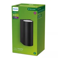 Philips Nightingale Wandleuchte up/down, GU10, schwarz - Smart Home: Nicht kompatibel - Dimmbar: nicht dimmbar - Anwendungsbereich: Outdoor - Betriebsart: Netzbetrieb - Zusätzliche Ausstattung: Keine - Lampensockel: GU10