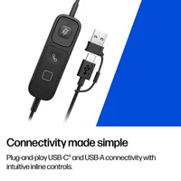 HP Poly POLY MISSION 415 USB HS CL WW Kopfhörer Kopfband Büro/Callcenter Schwarz