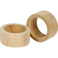 Creativ Company Holzartikel Serviettenringe, 3.5 x 2 cm, Kiefernholz, 6 Stk. - Produkttyp: Wanddekoration - Breite: 3.5 cm - Höhe: 2 cm - Länge: 3.5 cm - Holzherkunft: China - Holzhandelsname: Kiefer