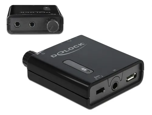 Tragbarer Stereo Kopfhörer-Verstärker mit zwei Ausgängen und Bass-Boost