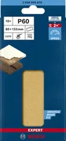 Bosch Professional Schleifpapier EXPERT C470, 80 x 133 mm, G 60, 10-tlg. - Zubehörtyp: Schleifpapier - Für Material: Farboberfläche - Holz