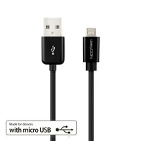deleyCON USB 2.0-Kabel  USB-A - Micro-USB B 0.5 m - Kabeltyp: Anschlusskabel - Detailfarbe: Schwarz - USB Standard: 2.0 (480 Mbps) - USB Anschluss 2 (Endgerät): Micro-USB B - USB Anschluss 1 (Quelle): USB-A - Besondere Eigenschaften: Keine