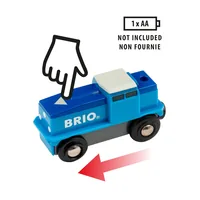 BRIO Eisenbahn Blaue Batterie-Frachtlok - Kategorie: Eisenbahnwagen & Lokomotiven - Altersempfehlung ab: 3 Jahren - Material: Kunststoff - Nachhaltigkeit: Nicht angegeben