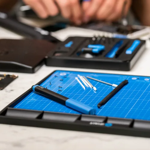 iFixit FixMat (blau/schwarz, für professionelle Elektronik-Reparaturen)
