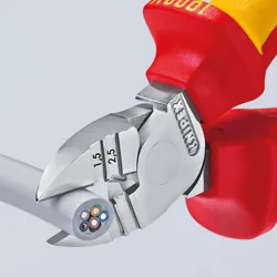 Knipex Abisolier-Seitenschneider 160 mm - Typ: Abisolierzange - Länge: 160 mm