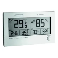 TFA Dostmann Thermo-/Hygrometer TWIN PLUS - Detailfarbe: Silber - Typ: Thermo-/Hygrometer - Anwendungsbereich: Temperatur-/Feuchtemessung