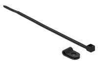 Delock Befestigungsschelle 3,2 mm mit Kabelbinder L 100 x B 2,5 schwarz