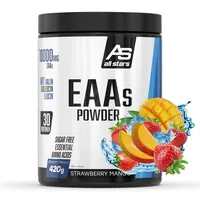 All Stars EAA Mango/Erdbeere 420 g - Produktionsland: Deutschland - Anwendungszweck: Muskelaufbau - Regeneration - Einnahme: Nach Aktivität - Vor Aktivität - Nachhaltigkeit: Nicht angegeben - Gewicht pro Einheit: 420 g - Produkttyp: Aminosäure-Pulver