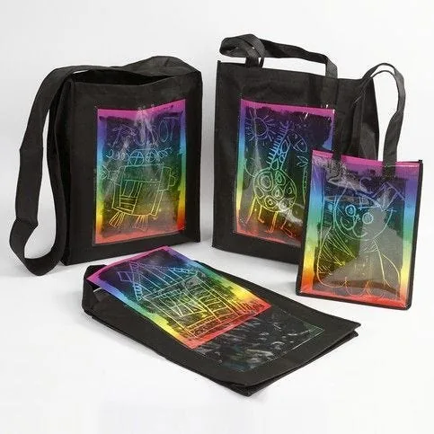 Creativ Company Tasche aus Vliesstoff mit durchsichtigem Einschub - Packungsgrösse: 1 Stück - Motiv: Ohne Motiv