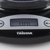 Tristar Küchenwaage KW-2430 Schwarz - Bedienungsart: Tasten - Messschritte: 1 g - Tara-Zuwiegefunktion: Ja - Detailfarbe: Schwarz - Gewicht Max.: 2 kg - Material: Kunststoff
