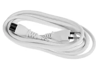 FURBER.power Netzkabel C5-T12 3.0 m Weiss - Anzahl Leiter: 3 - Detailfarbe: Weiss - Kinderschutz: Ja - Steckereigenschaften: Angespritzt - Steckertyp Ausgang: C5 - Leiterquerschnitt: 0.75 mm²