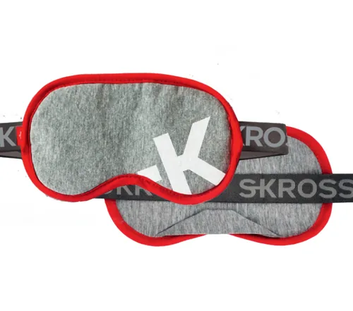 SKROSS Schlafmaske Hellgrau - Detailfarbe: Hellgrau - Material: Polyester - Baumwolle - Spandex
