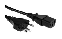 FURBER.power Netzkabel C13-T12 1.8 m Schwarz - Anzahl Leiter: 3 - Detailfarbe: Schwarz - Kinderschutz: Ja - Steckereigenschaften: Angespritzt - Steckertyp Ausgang: C13 - Leiterquerschnitt: 0.75 mm²