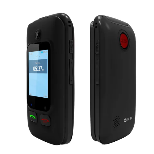 eSTAR Digni Flip 6.1 cm (2.4) 102 g Black, Red Senior phone