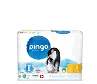 Pingo Ökowindeln Grösse 2, Mini - Packungsgrösse: 42 Stück - Packungsart: Einzelpackung - Produkttyp: Normale Windeln - Detailfarbe: Weiss - Grösse Windeln: 2 - Waschbar: Nein