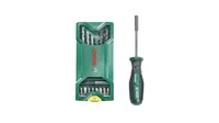 Bosch Bohr- und Bitset Mini X-Line, 15+1 Stück - Set: Ja - Für Material: Stein - Holz - Bohrerschaft: Zylinderschaft - Bohrertyp: Bohrer-Set - Bohrlochdurchmesser: 5-8 mm