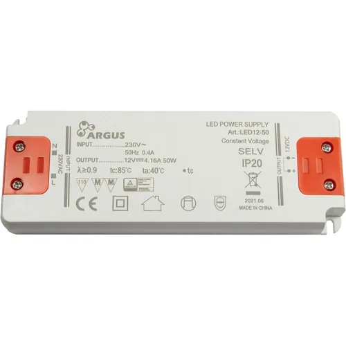 Inter-Tech LED Trafo LED12-50 50W, 12V, 4160mA, IP20 retail