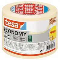 tesa Maler Kreppband 3er Pack - Breite: 19 mm - 30 mm - Nachhaltigkeit: Nicht angegeben - Länge: 50000 mm - Anwendung: Innenbereich - Produkttyp: Abdeckband - Untergrund: Universal