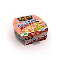 RIO mare Dose Insalatissime Cous Cous 160 g - Produkttyp: Fisch - Nährwertangabe pro: 100 g - Energiegehalt (in kj): 992 KJ - Energiegehalt (in kcal): 238 Kcal - Fett: 15 g - Gesättigte Fettsäuren: 2 g
