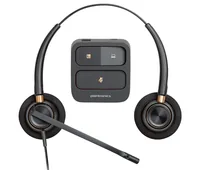 HP Poly EncorePro 520 Binaural Headset +Quick Disconnect Avec fil Arceau Appels/Musique Noir