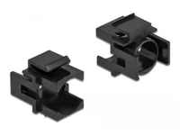 Delock Keystone-Modul 12.5 mm Durchführung, schwarz 4er-Pack - Modultyp: Keystone - Anschluss Front: Keine - Anschluss Rück: Keine - Medientyp: Durchführung - Schirmung: Nein - Verpackungseinheit: 4 Stück