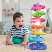 Quercetti Kugelturm mit leuchtendem Ball - Altersempfehlung ab: 1 Jahr - Material: Kunststoff - Nachhaltigkeit: Nicht angegeben - Detailfarbe: Mehrfarbig