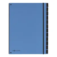 Pagna Ordnungsmappe A4 Trend, Hellblau, 12 Fächer - Typ: Ordnungsmappe - Ausstattung: Schaulöcher - Taben - Gummiband - Detailfarbe: Hellblau - Material: Karton