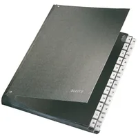 Leitz Pultmappe A – Z Schwarz - Typ: Pultmappe - Ausstattung: Dokumentenfach - Detailfarbe: Schwarz - Material: Karton