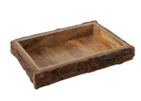 Boltze Dekoteller Barka Mangoholz, 37 x 5.5 cm - Produkttyp: Dekoteller - Motiv: Kein - Detailfarbe: Braun - Detailmaterial: Holz - Grundmaterial: Holz
